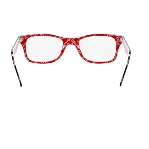 Ray-Ban Eyeglasses Frames RB5184 2479 Black Orange Round Full Rim with case - Picture 3 of 10